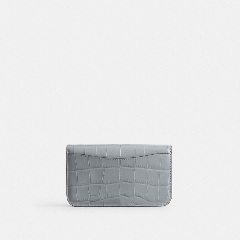 Croc Embossed Leather/Silver/Grey Blue Coach Hayden Crossbody Bag | COH865296