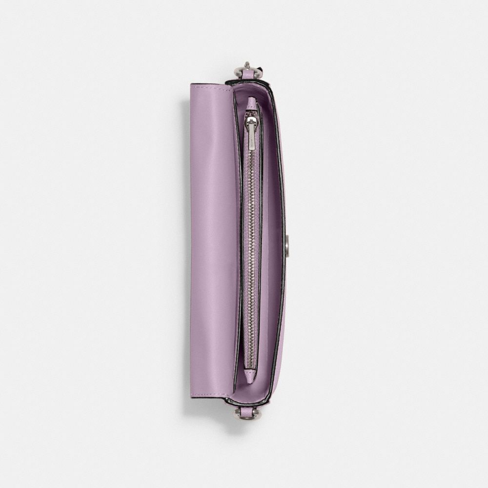 Crossgrain Leather/Silver/Soft Purple Coach Wyn Crossbody Bag | COH865217