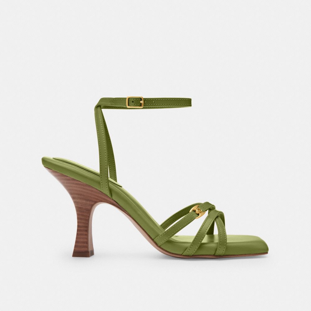 Dark Lime Coach Kelsey Sandal | COH865725