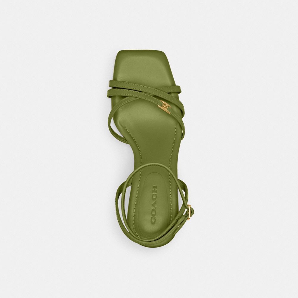 Dark Lime Coach Kelsey Sandal | COH865725
