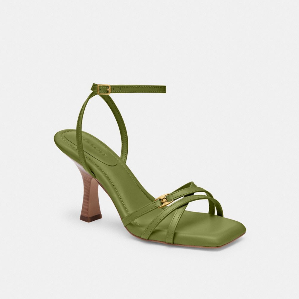 Dark Lime Coach Kelsey Sandal | COH865725
