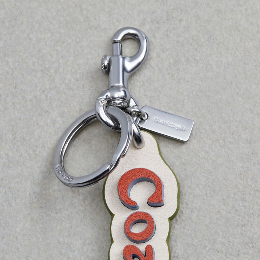 Deep Orange/Twilight Multi Coach Coachtopia Bag Charm In Coachtopia Leather | COH866433