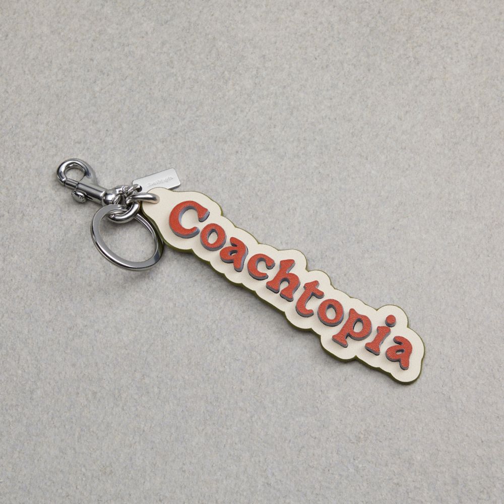 Deep Orange/Twilight Multi Coach Coachtopia Bag Charm In Coachtopia Leather | COH866433