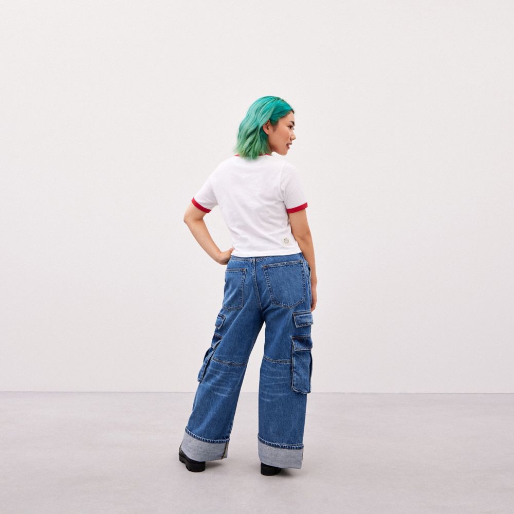 Denim Coach Denim Cargo Pant In 31% Recycled Cotton | COH866022