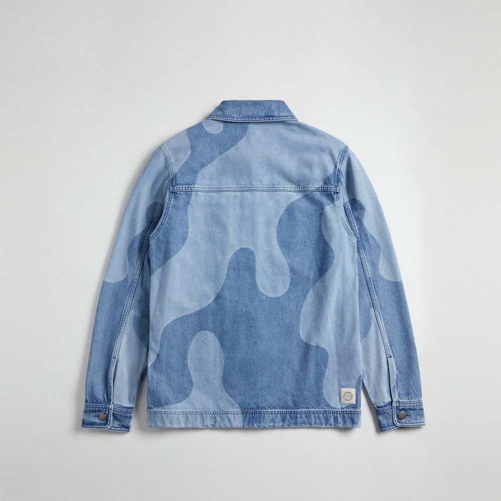 Denim Multi Coach Denim Jacket In Wavy Wash | COH866940