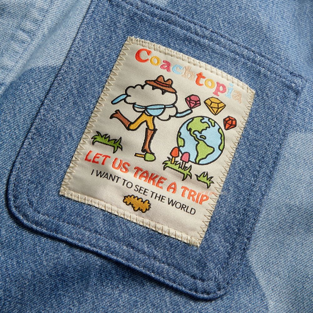 Denim Multi Coach Denim Jacket In Wavy Wash | COH866940