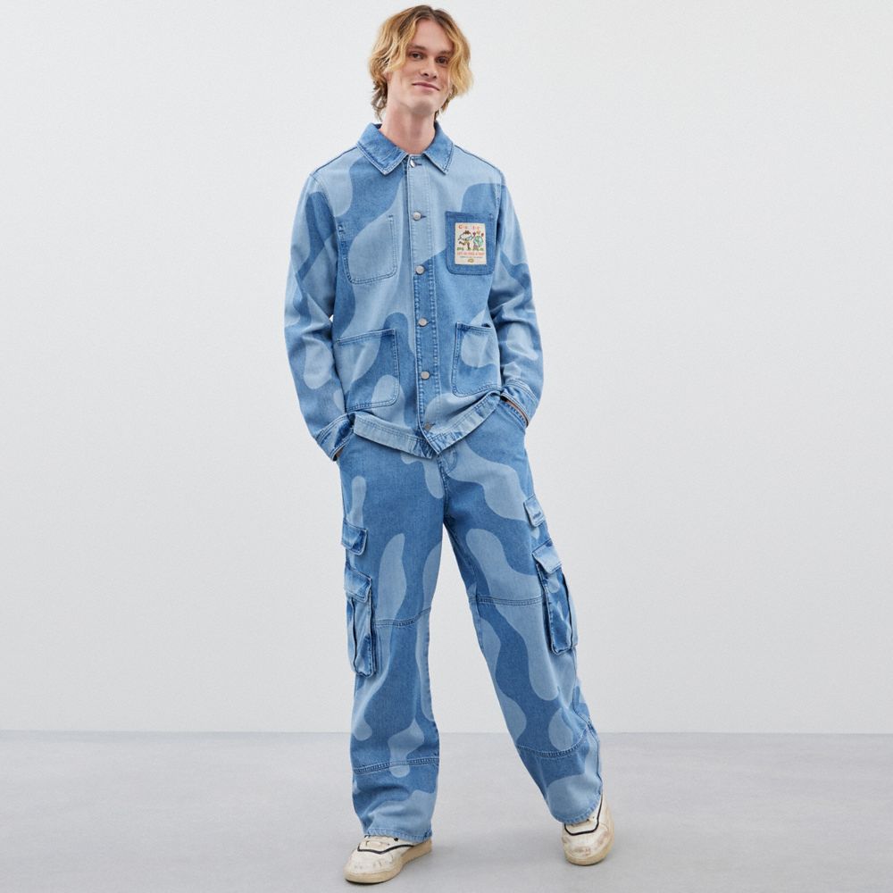 Denim Multi Coach Denim Jacket In Wavy Wash | COH866940