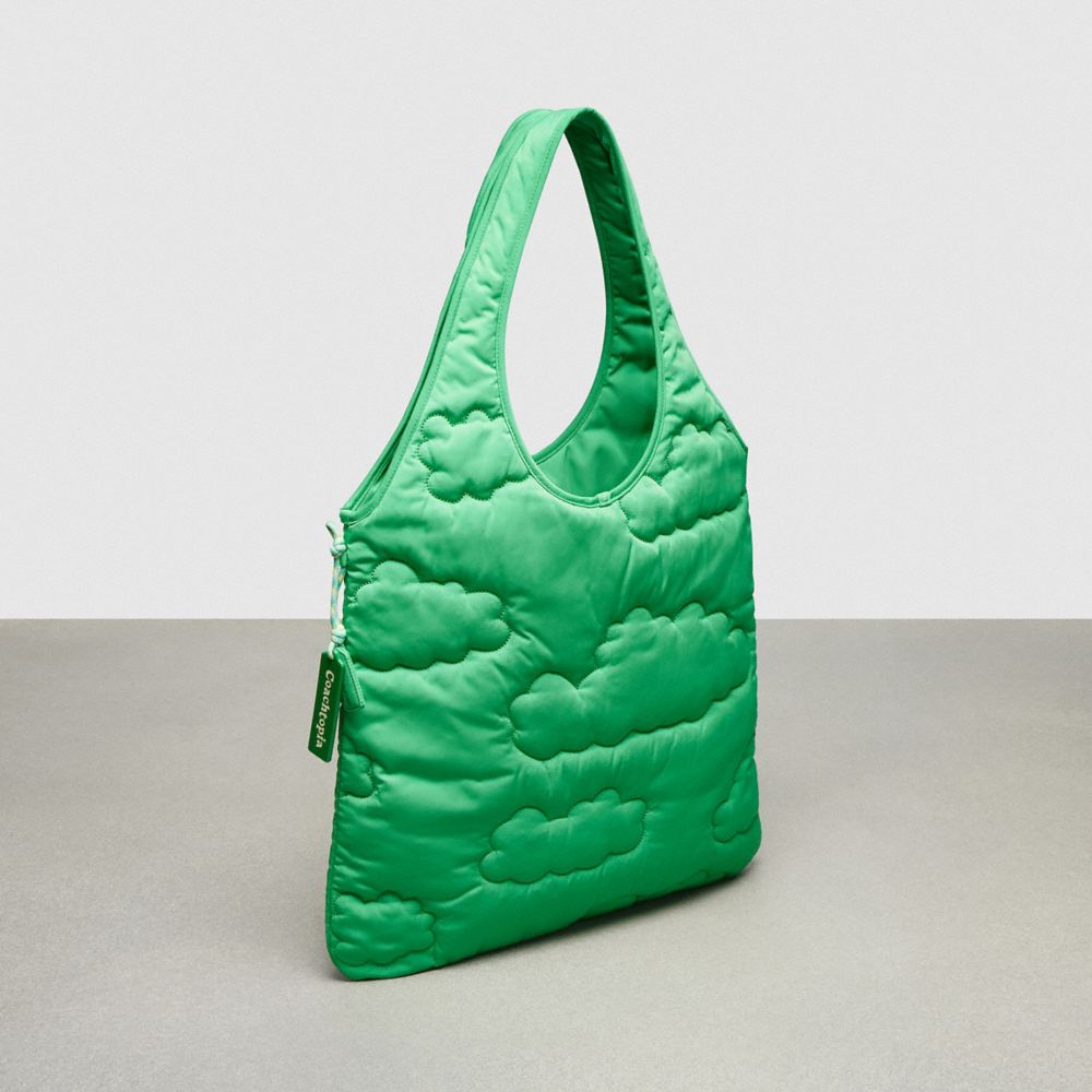 Electric Kelp Coach Coachtopia Loop Flat Tote With Cloud Quilting | COH865005