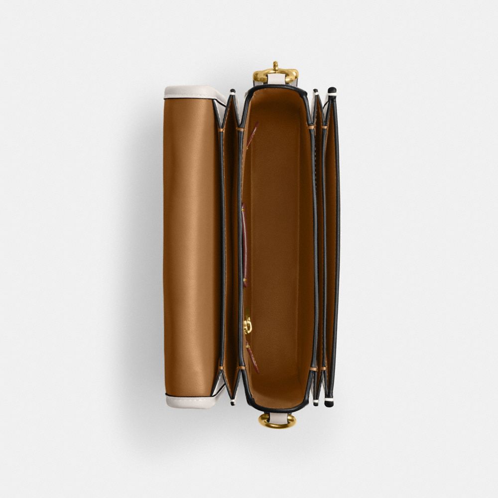 Glovetan Leather/Brass/Chalk Coach Rogue Top Handle Bag | COH865168
