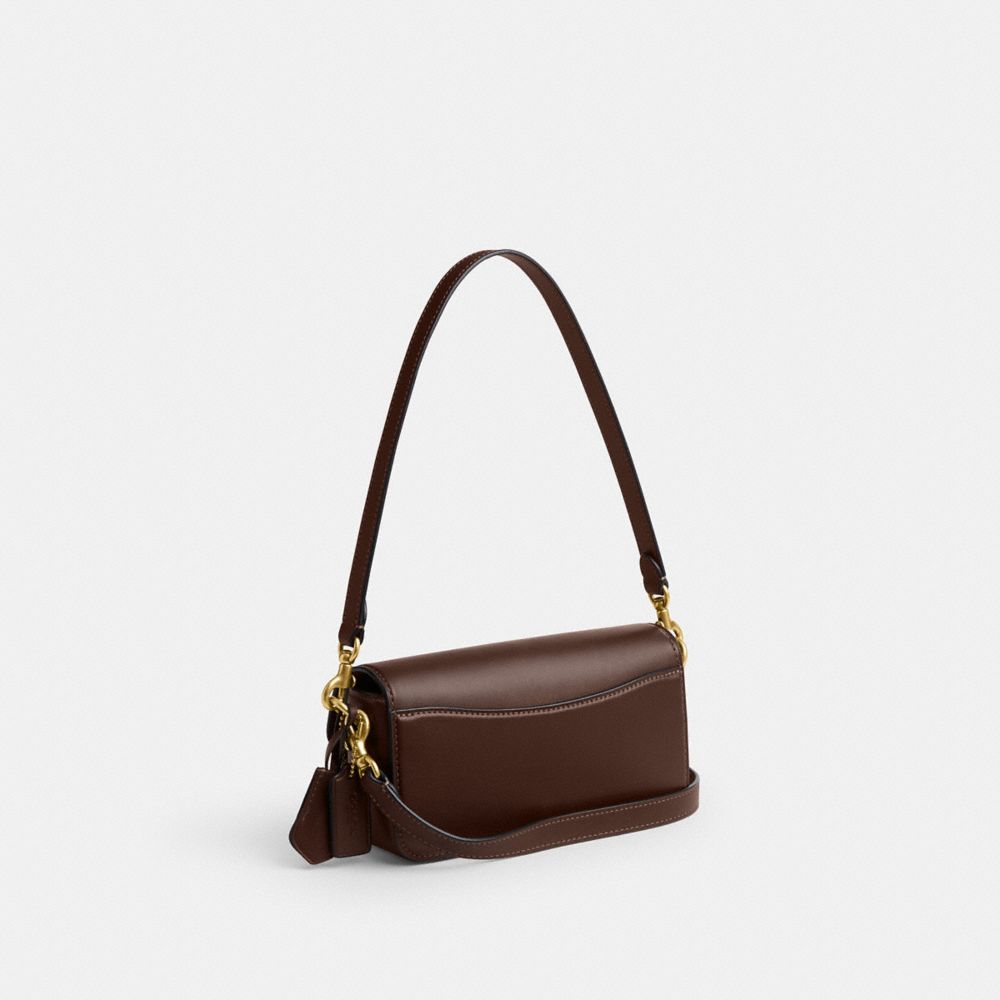Glovetan Leather/Brass/Maple Coach Studio Baguette Bag | COH865190