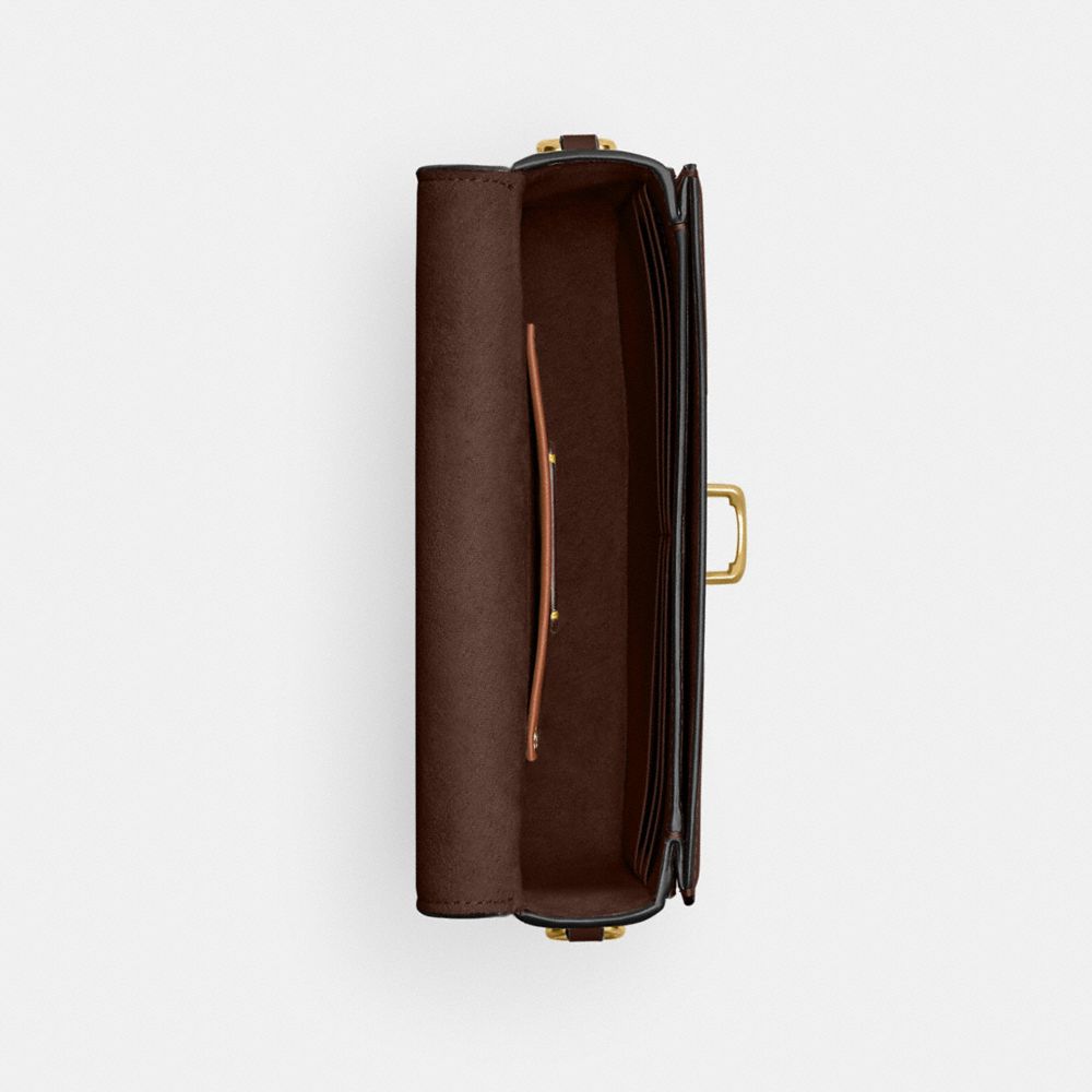 Glovetan Leather/Brass/Maple Coach Studio Baguette Bag | COH865190