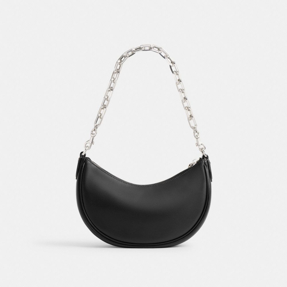Glovetan Leather/Silver/Black Coach Mira Shoulder Bag | COH864857