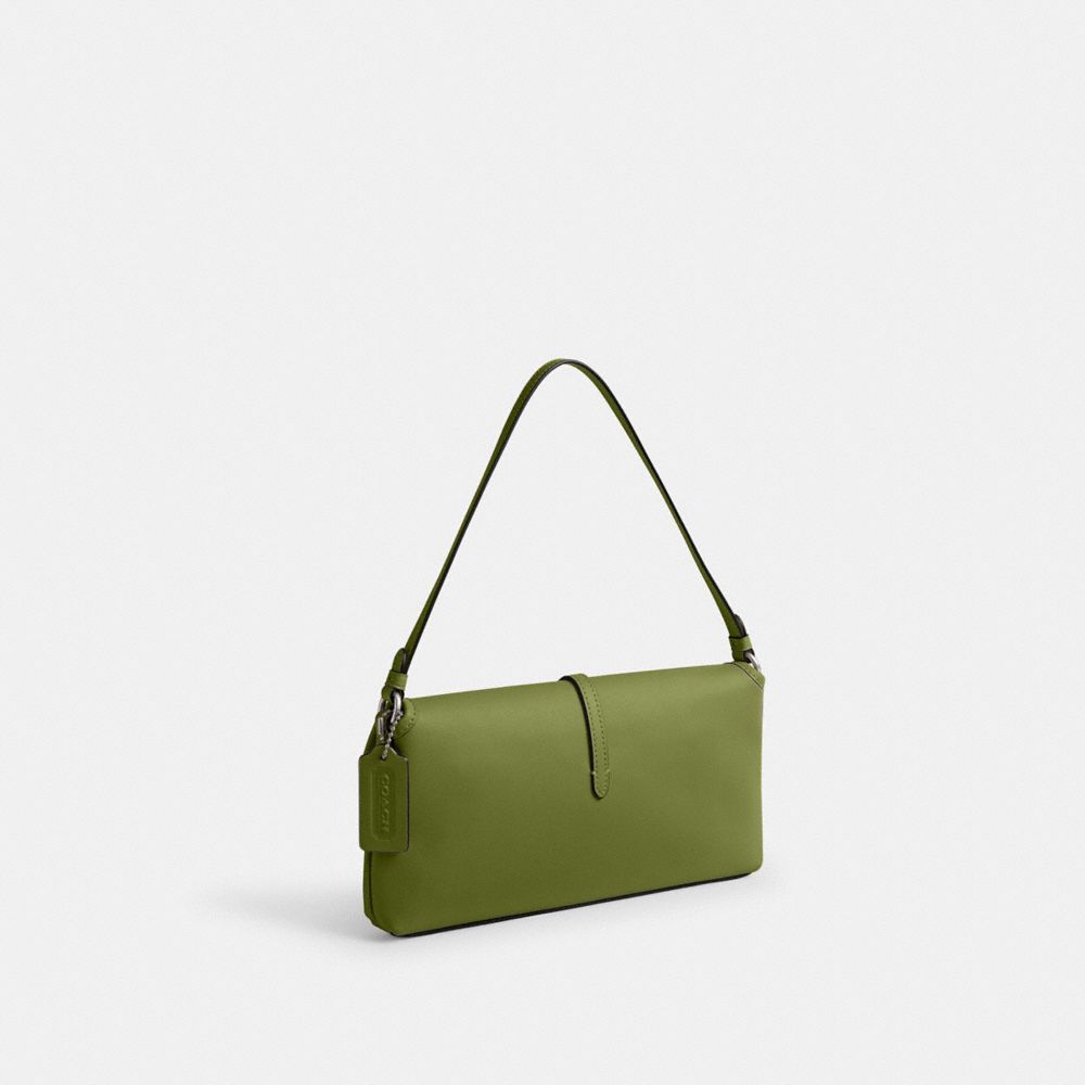 Glovetan Leather/Silver/Dark Lime Coach Hamptons Bag | COH864729