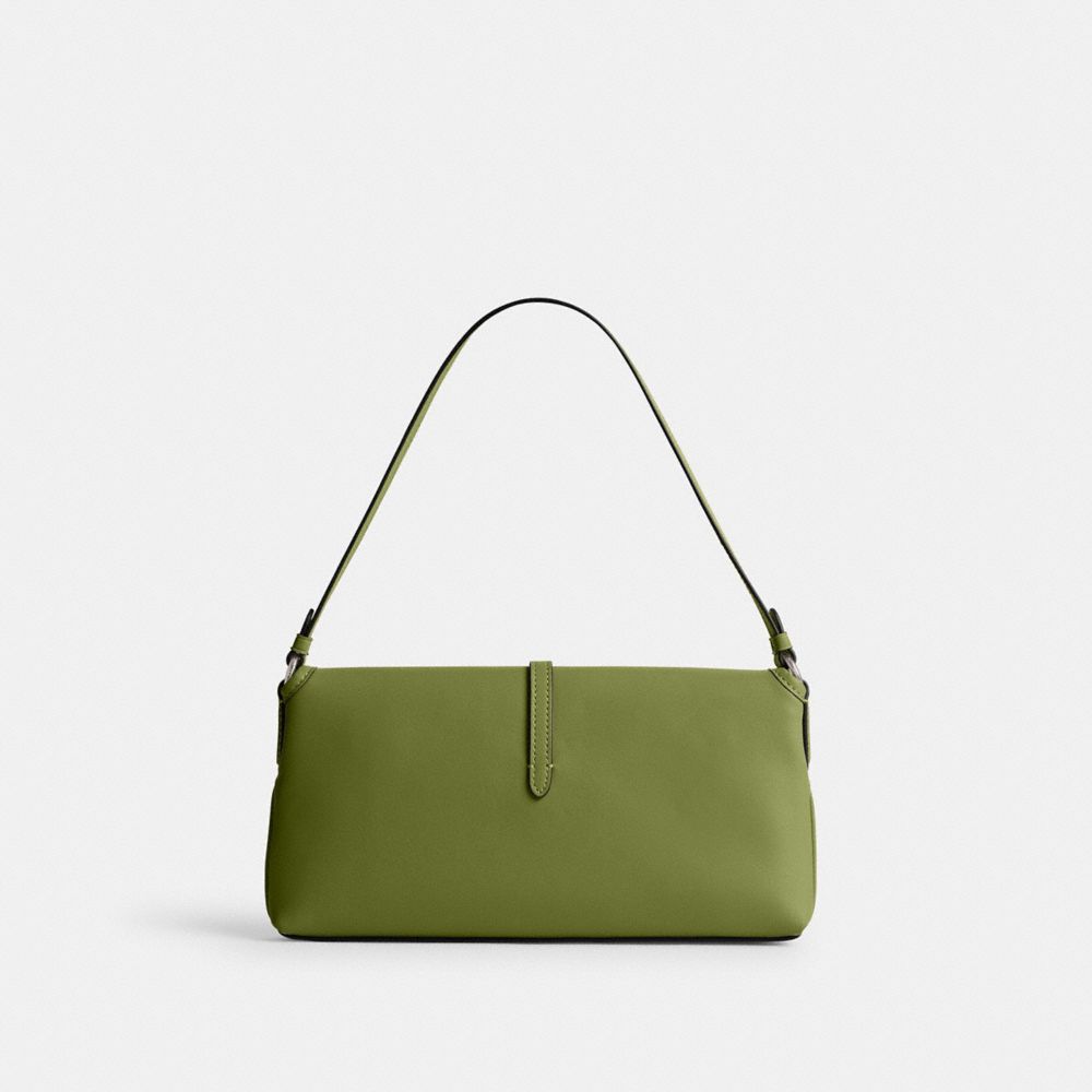 Glovetan Leather/Silver/Dark Lime Coach Hamptons Bag | COH864729