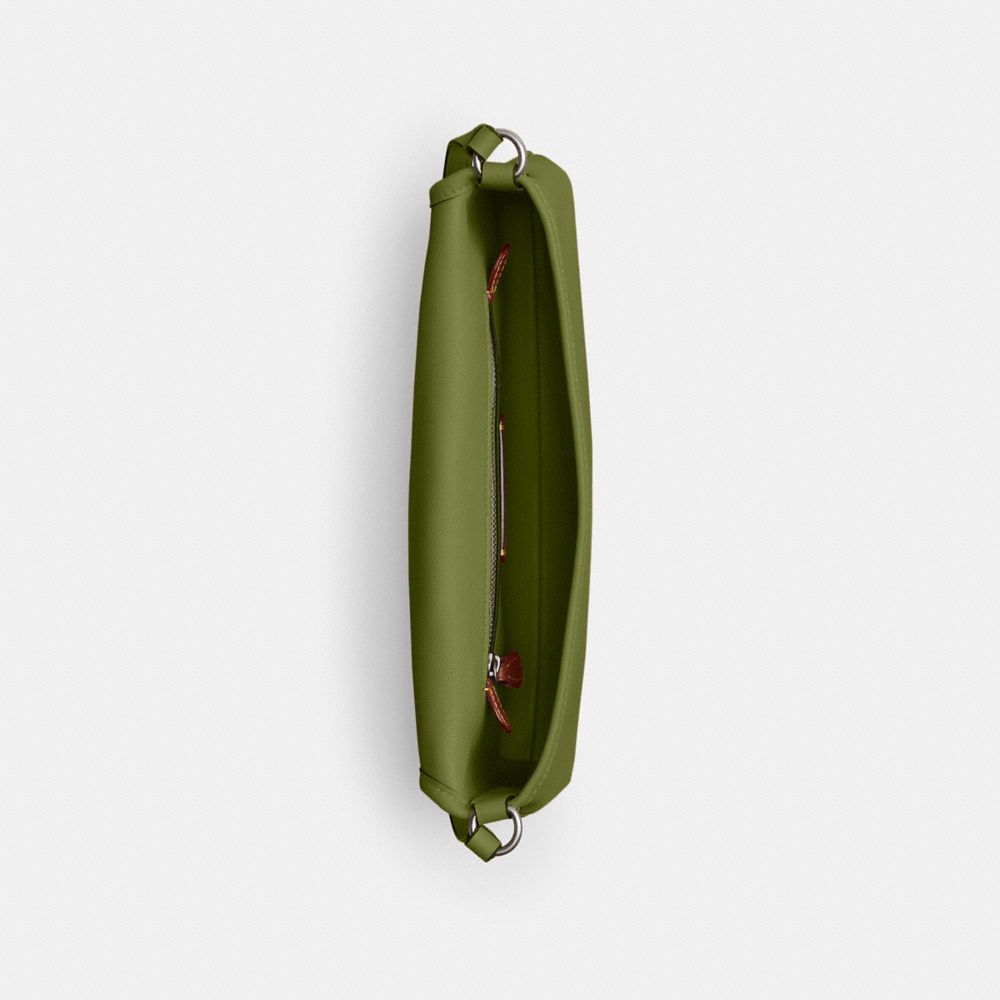 Glovetan Leather/Silver/Dark Lime Coach Hamptons Bag | COH864729