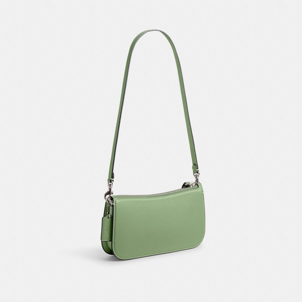 Glovetan Leather/Silver/Pale Pistachio Coach Penn Shoulder Bag | COH864771