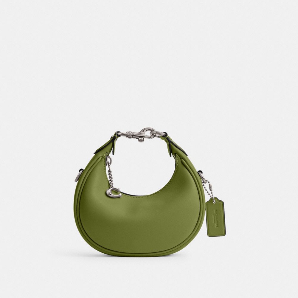 Glovetanned Leather/Silver/Dark Lime Coach Jonie Bag | COH865312