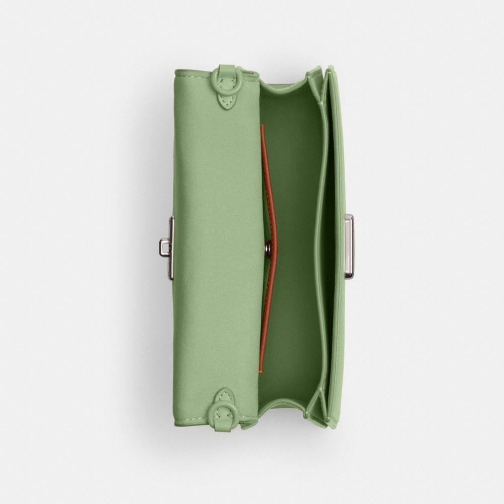 Glovetanned Leather/Silver/Pale Pistachio Coach Juno Bag | COH865118