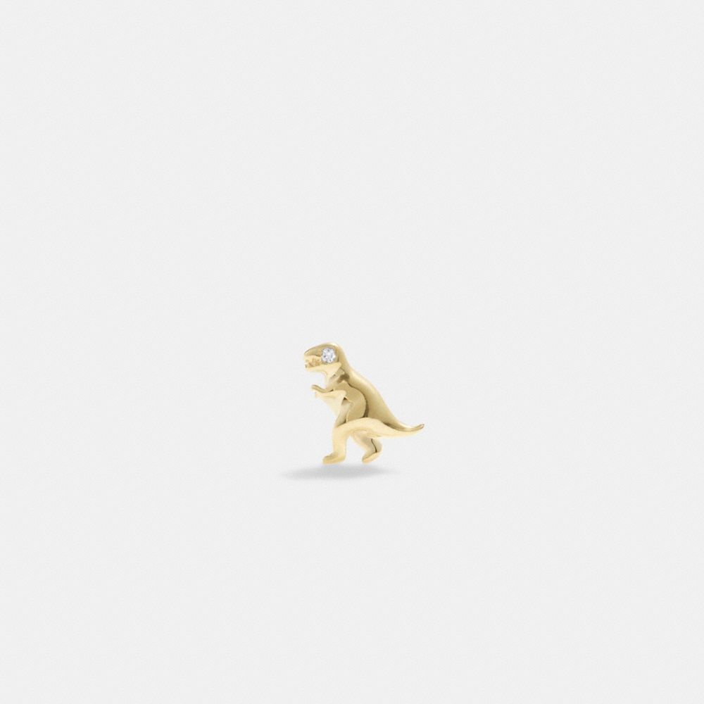 Gold Coach 14 K Gold Rexy Single Stud Earring | COH866139