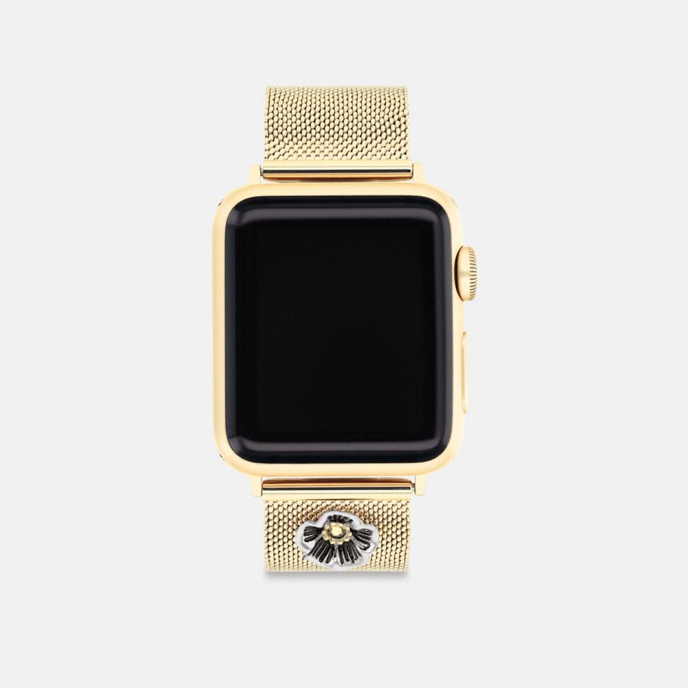 Gold Coach Apple Watch® Strap, 38 Mm, 40 Mm And 41 Mm | COH866961