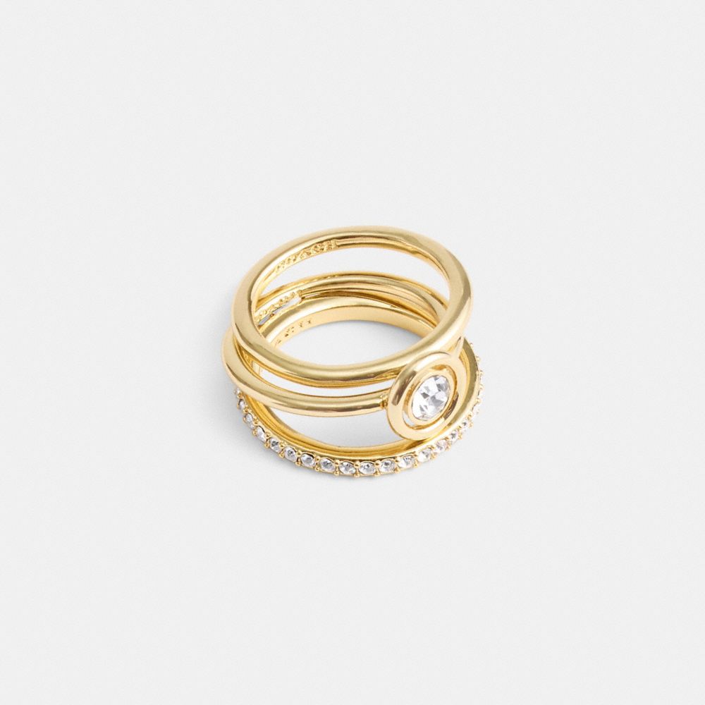 Gold Coach Halo Round Ring Set | COH866158