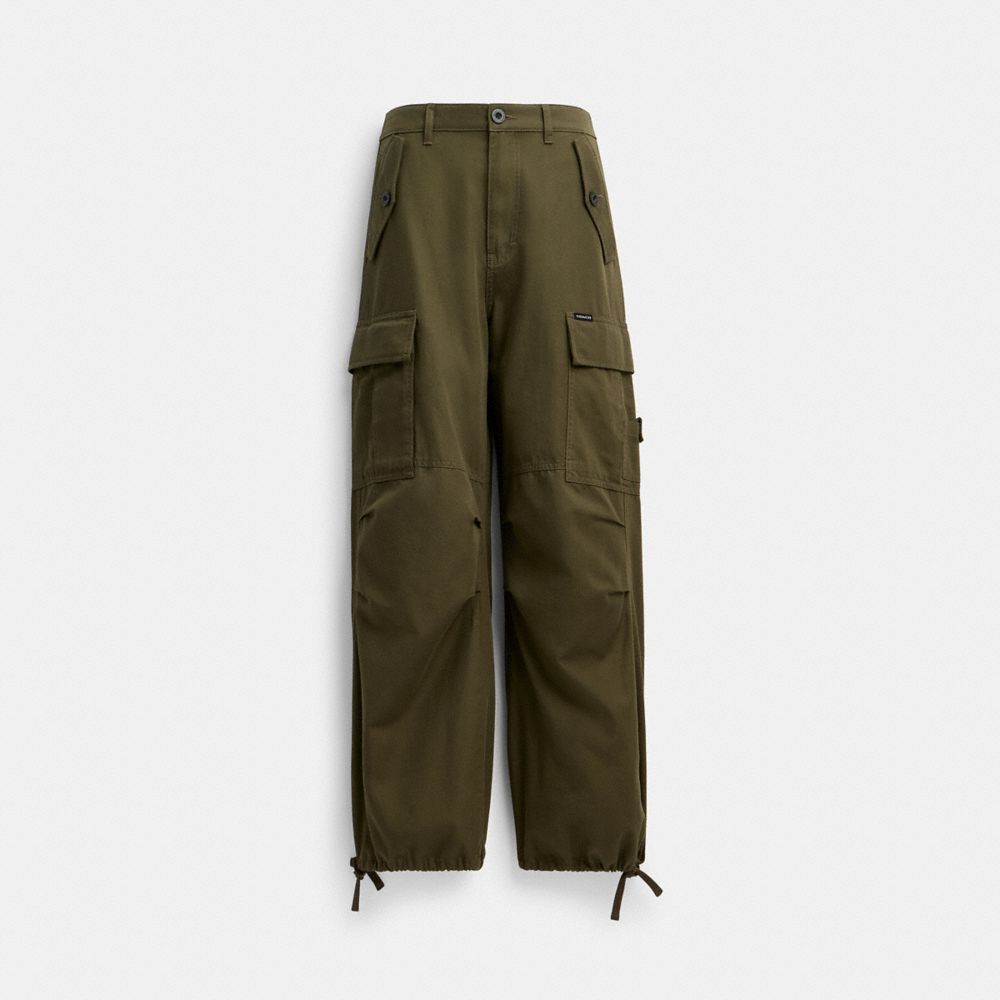 Green Coach Cargo Pants In Organic Cotton | COH866051