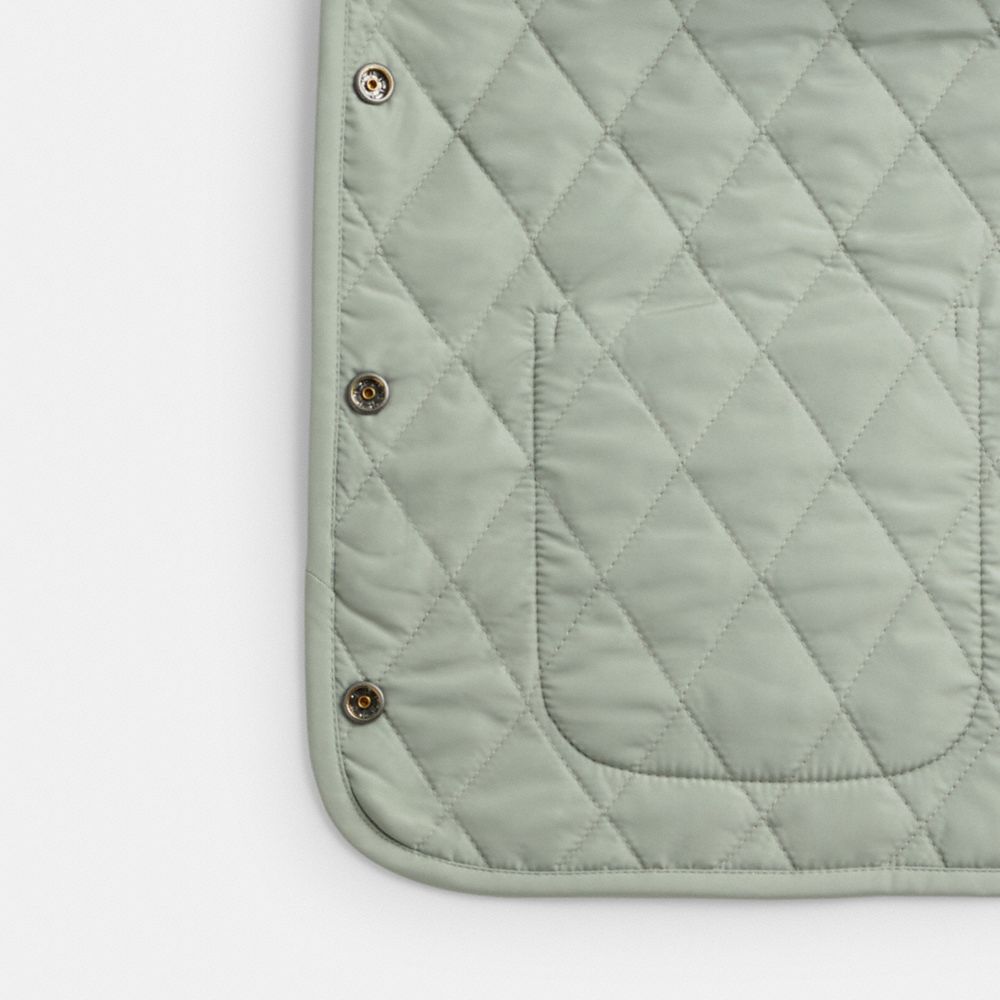 Green Coach Quilted Vest | COH865932