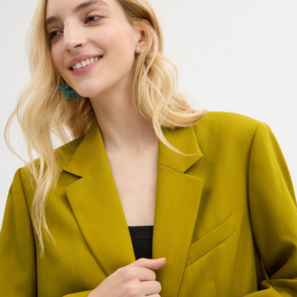 Green Coach Tailored Blazer | COH865935
