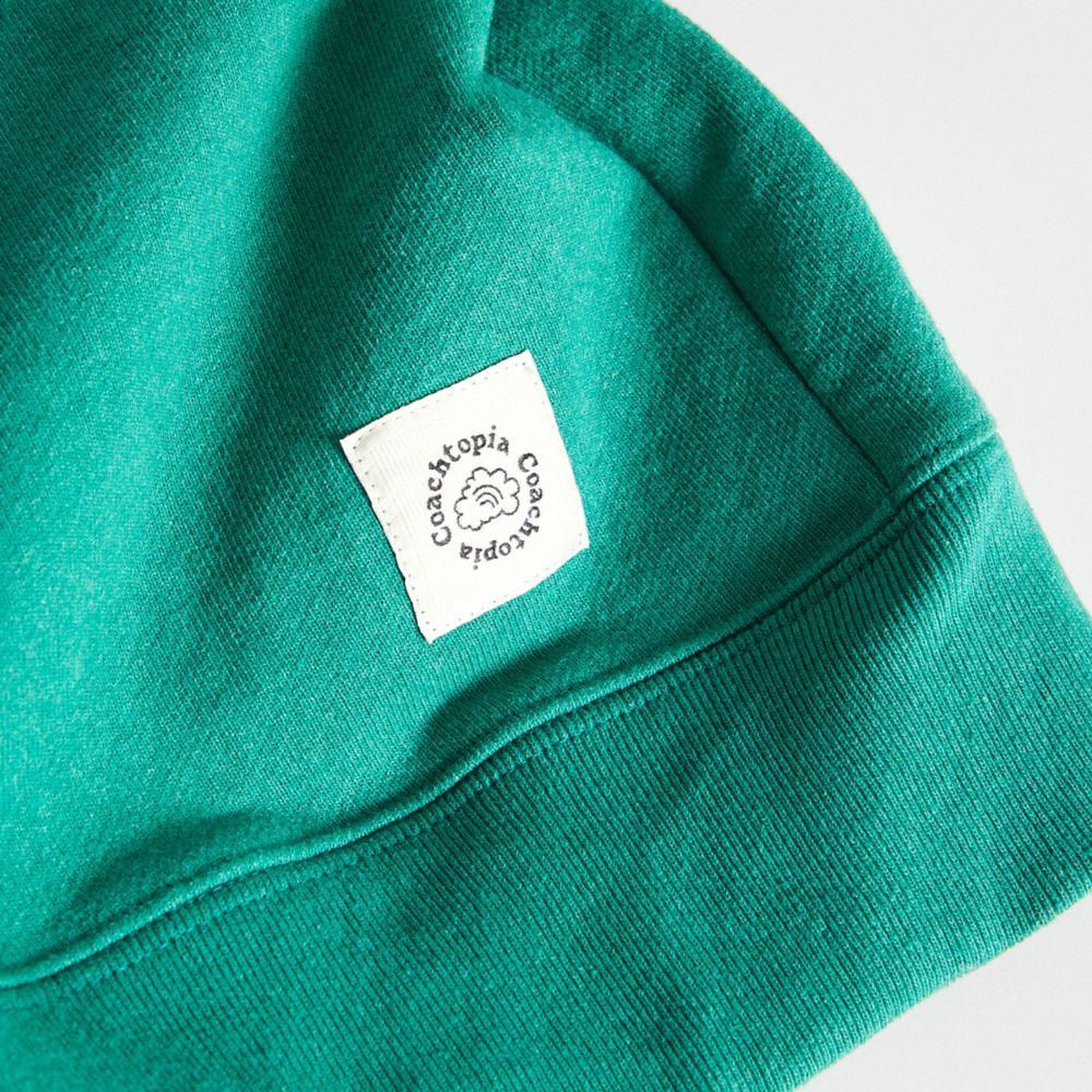 Green Multi Coach Hoodie In 100% Recycled Cotton: This Is Coachtopia | COH866896