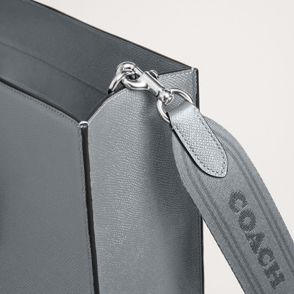 Grey Blue Coach Tote Bag 40 With Signature Canvas | COH866634