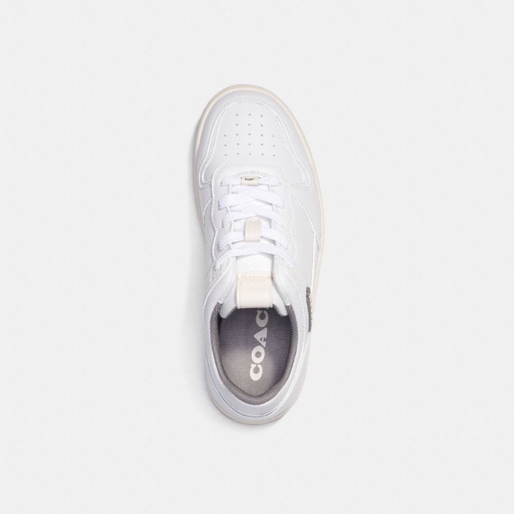 Heather Grey/Optic White Coach C201 Low Top Sneaker | COH865817