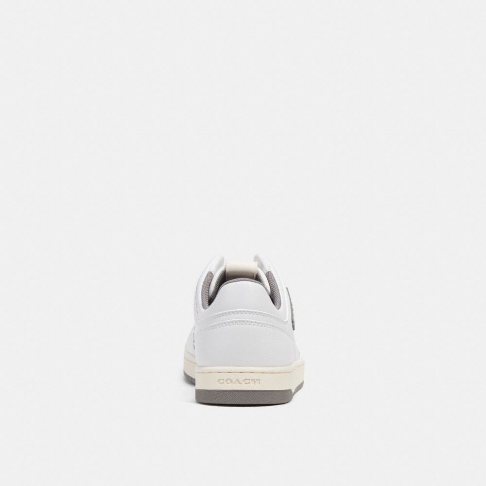Heather Grey/Optic White Coach C201 Low Top Sneaker | COH865817