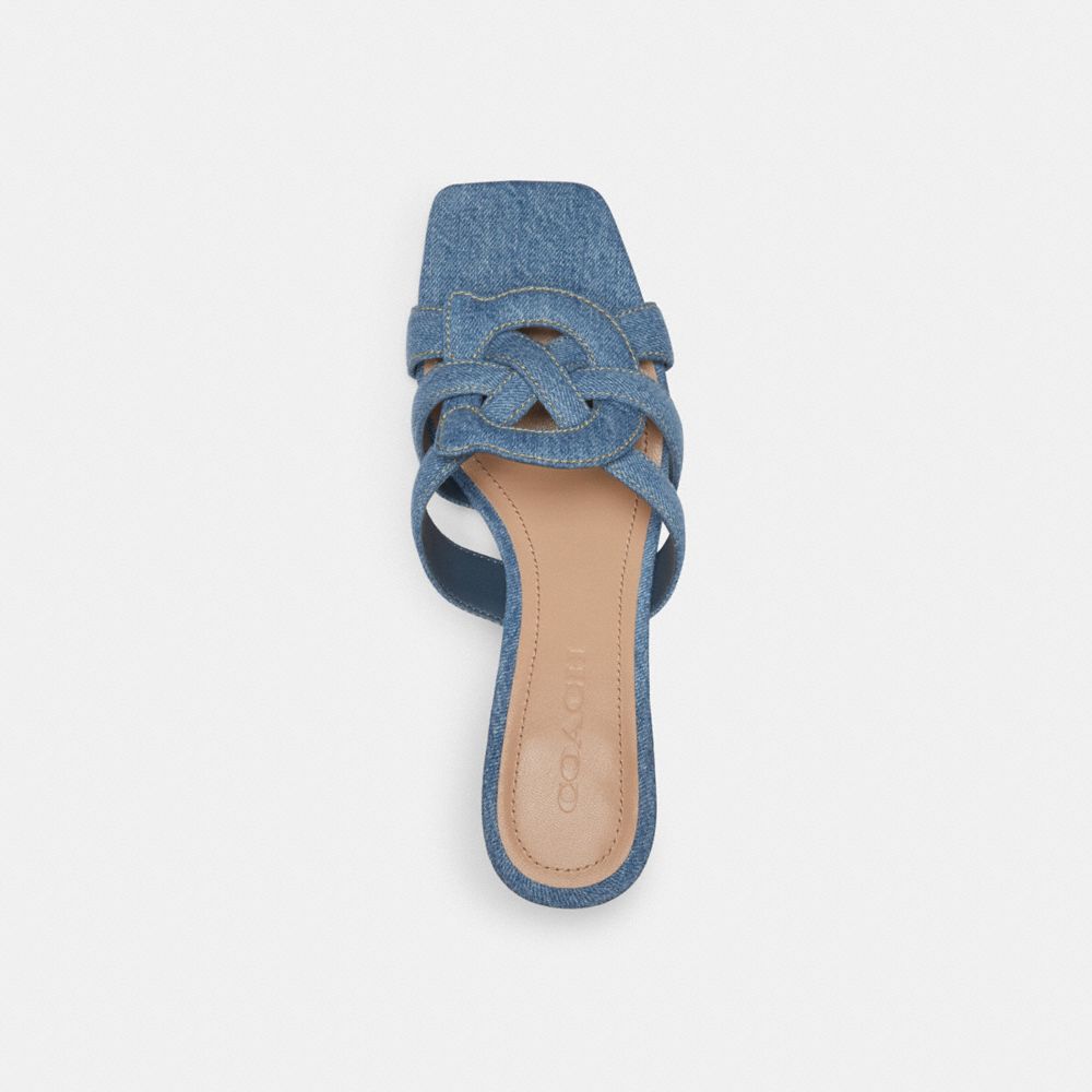 Indigo Denim Coach Nikki Sandal | COH865884