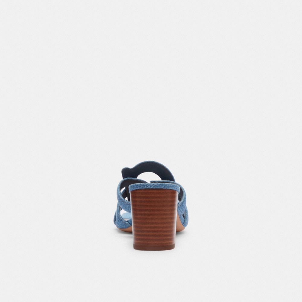 Indigo Denim Coach Nikki Sandal | COH865884