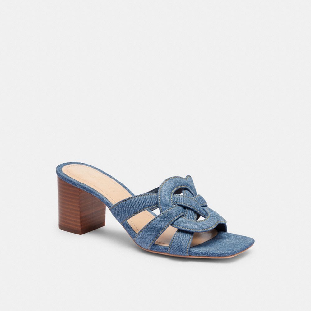 Indigo Denim Coach Nikki Sandal | COH865884