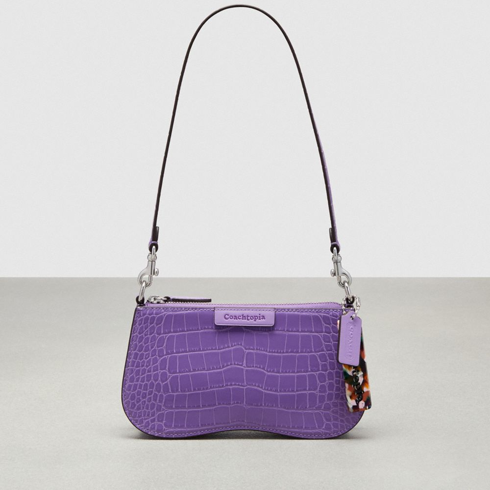 Iris Coach Wavy Baguette Bag In Croc Embossed Coachtopia Leather | COH864807