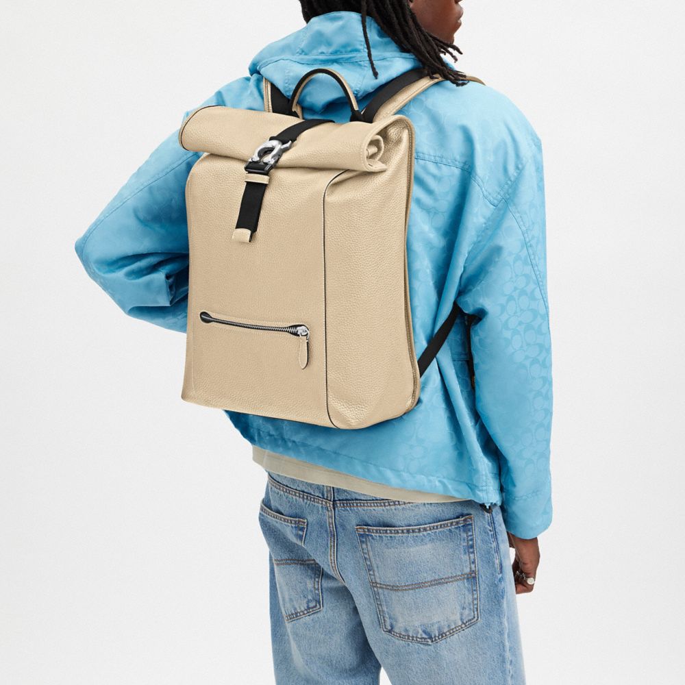 Ivory Coach Beck Roll Top Backpack | COH865471