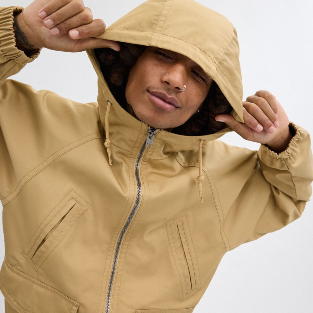 Khaki Coach Lightweight Parka | COH866871