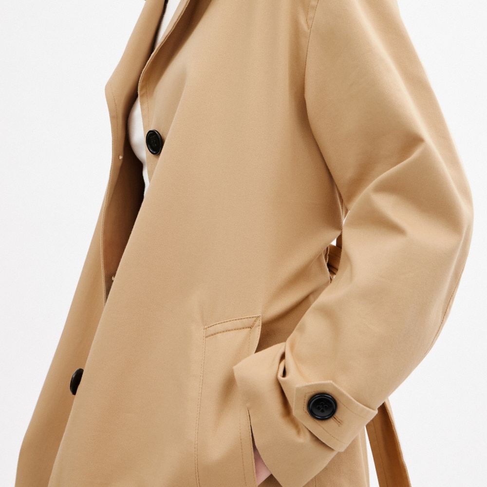 Khaki Coach Oversized Trench Coat | COH865917