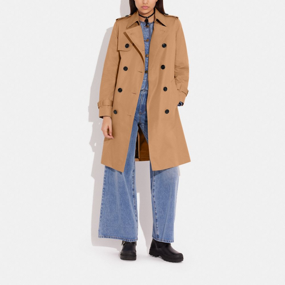 Khaki Coach Trench Coat | COH865924