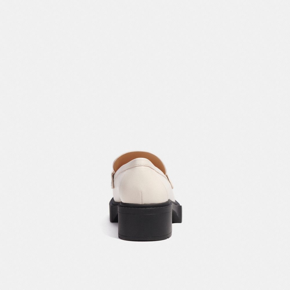 Leather/Chalk Coach Leah Loafer | COH865774