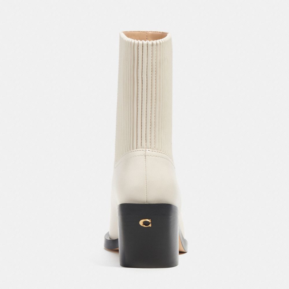 Leather/Chalk Coach Prestyn Bootie | COH865909