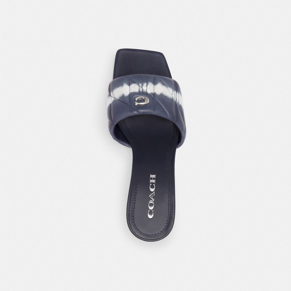 Leather/Midnight Navy Coach Emma Wedge With Tie Dye | COH865753