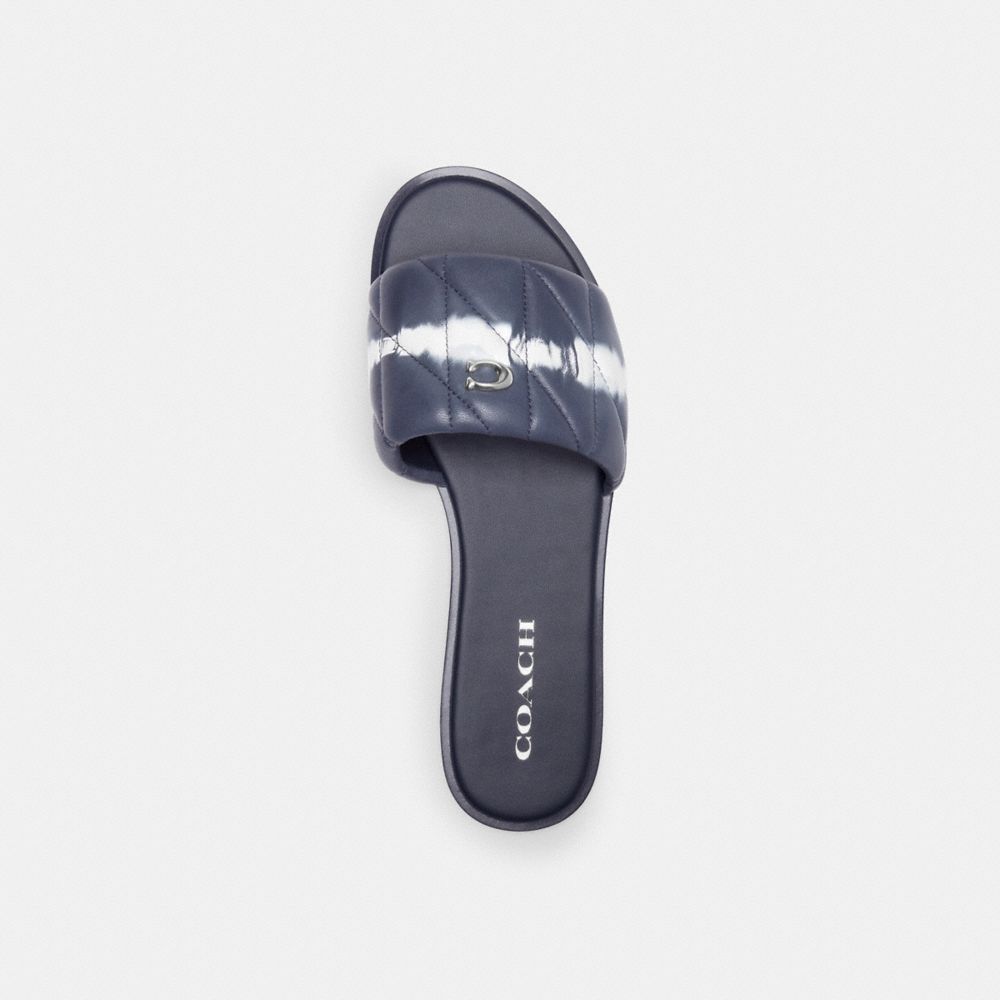 Leather/Midnight Navy Coach Holly Sandal With Tie Dye | COH865881