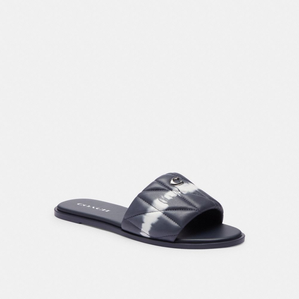 Leather/Midnight Navy Coach Holly Sandal With Tie Dye | COH865881
