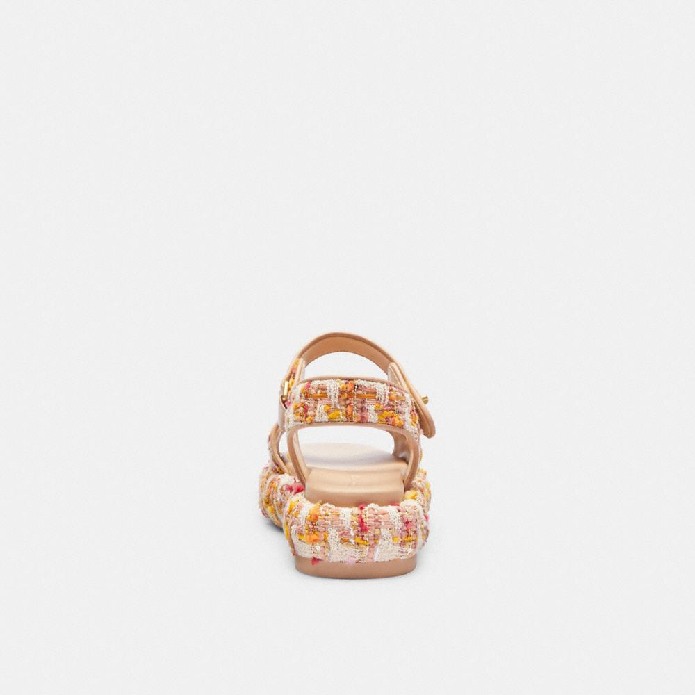 Leather/Neutral Coach Peyton Sandal | COH865896