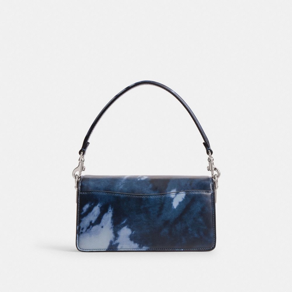 Leather/Silver/Midnight Navy Coach Tabby Shoulder Bag 20 With Tie Dye Print | COH865363