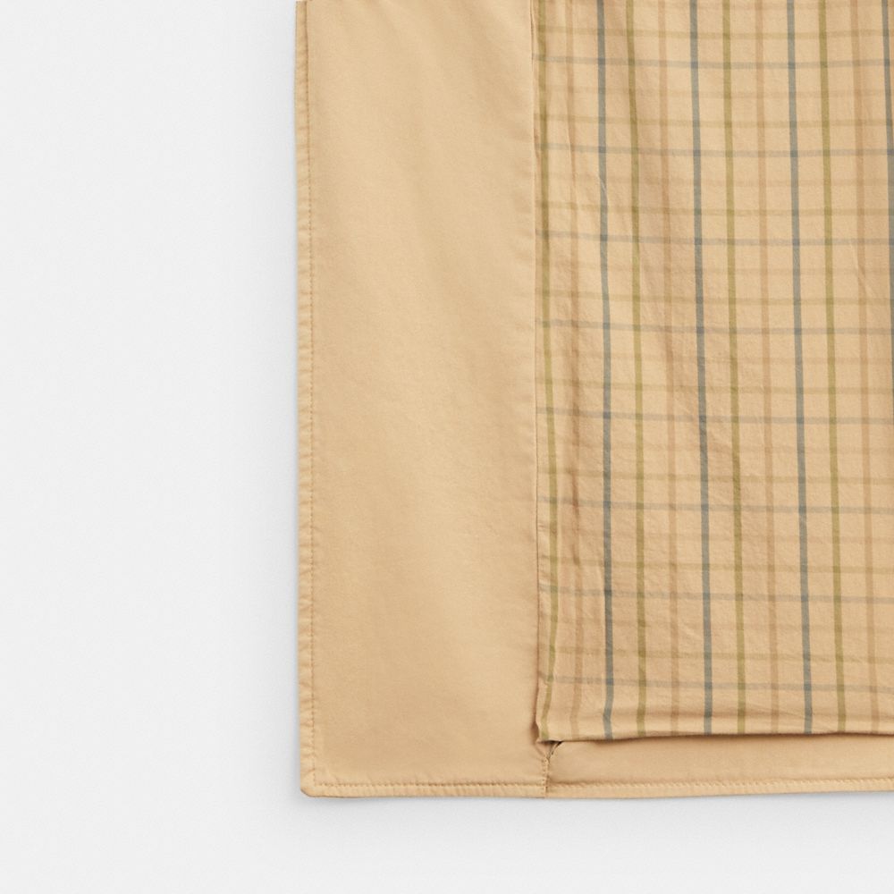 Light Khaki Coach Regenerative Cotton Balmacaan | COH865939