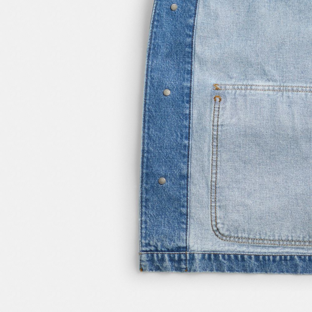 Light Wash Coach Denim Chore Jacket | COH866864