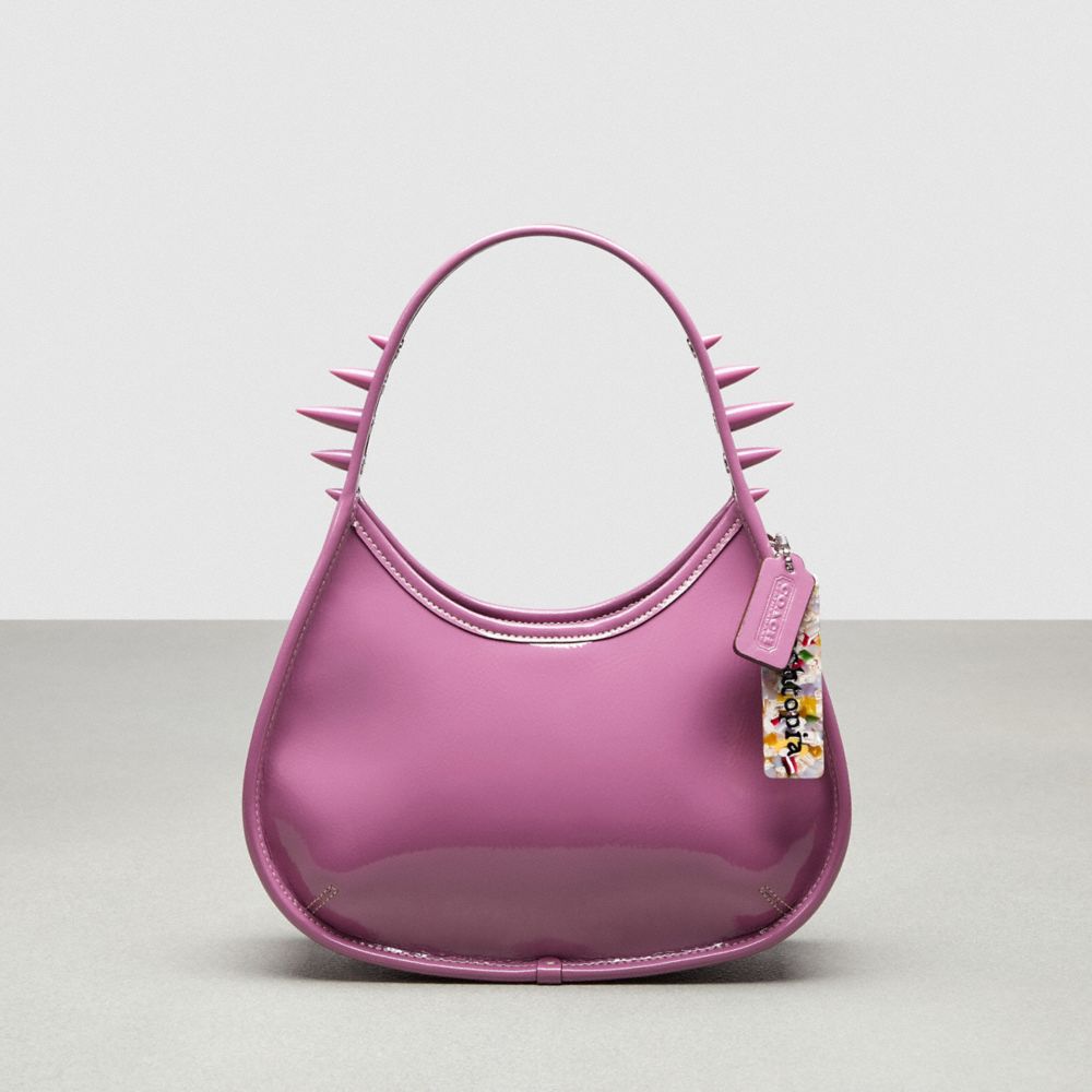 Lilac Berry Coach Ergo Bag In Crinkle Patent Coachtopia Leather: Spikes | COH864779